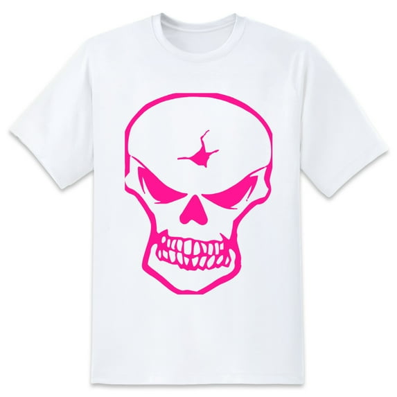 Large Tops For Men GraphicSkull (12) Printed Tees Summer Everyday Short-Sleeved T Shirts Black or White XS-5XL