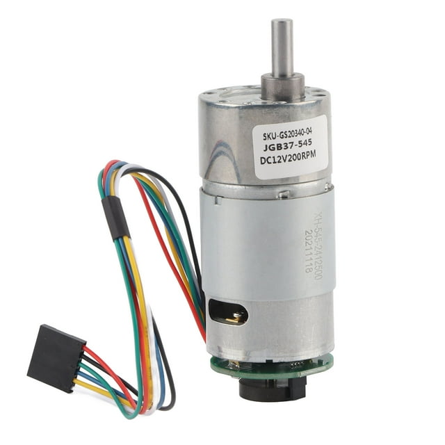 Large Torsion Gear Motor with Encoder 12/24V Power Speed Reduction ...