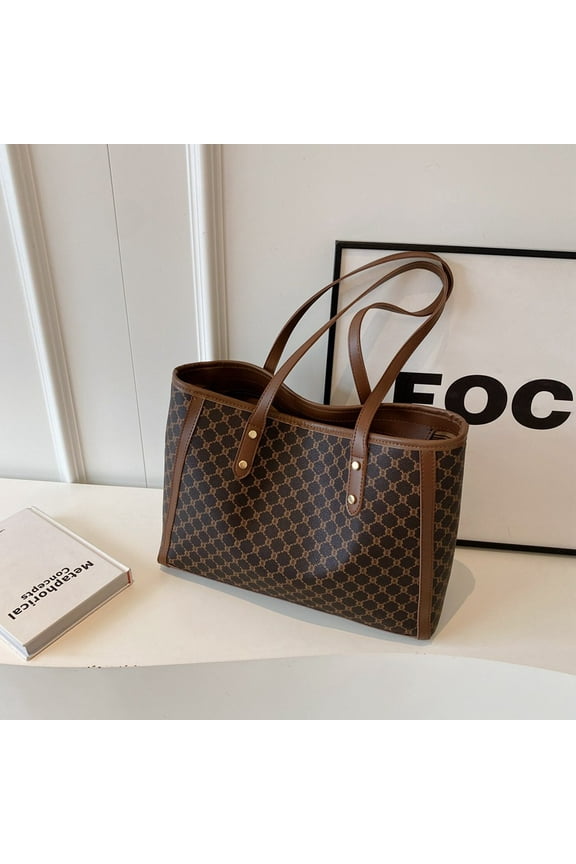 Large Tote Bag Pu Leather Casual Zipper Work Bag Weekender Hobo for Women Trendy Oversize Shoulder Travel Purse