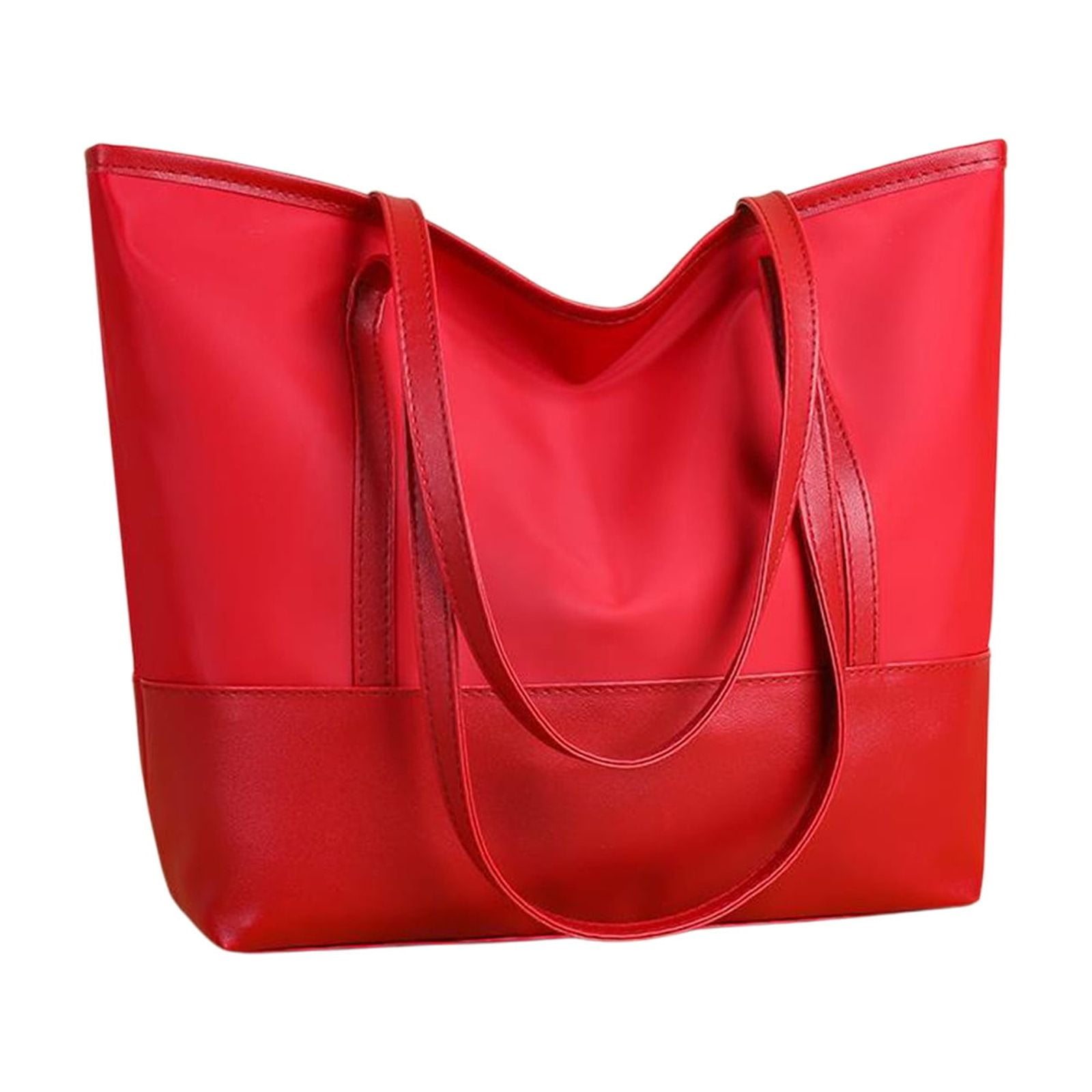 Large Tote Bag Vegan Leather Casual Zipper Work Bag  display picture 2