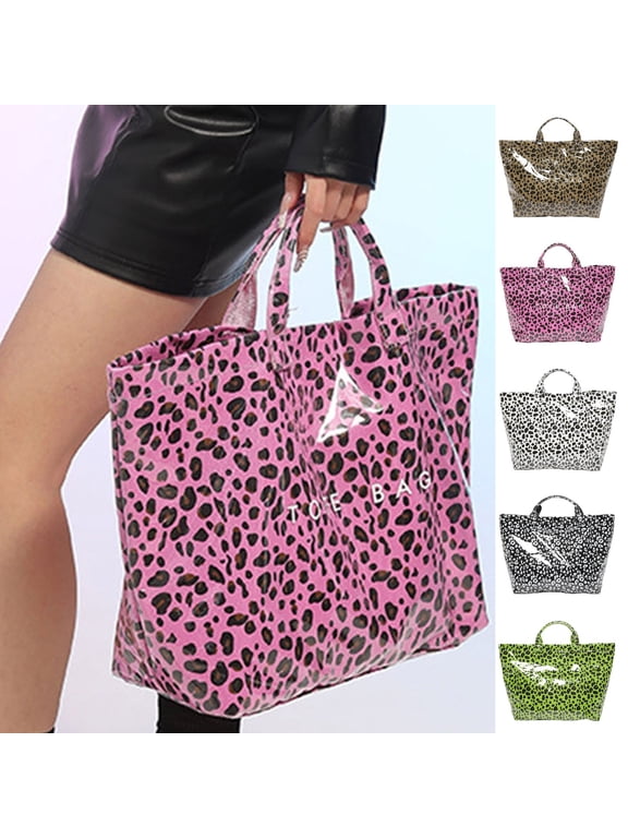 Large Tote Bag for Women Oversize Pu Leather Womens Weekender Bag Shopper Handbag Travel Purse Large Capacity Leopard Print Shoulder Bag Green