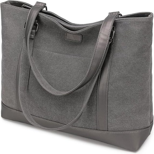 Large Tote Bags for Women 15.6 Inch Laptop Bag Lightweight Canvas