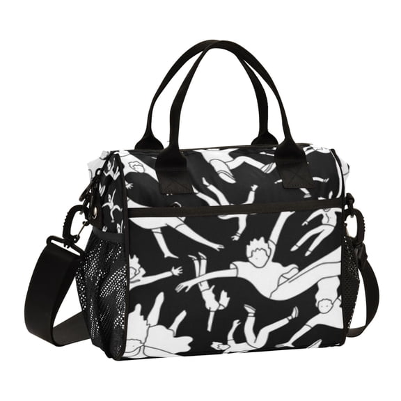 Large Tote Lunch Bag - Multi-Compartment Waterproof Portable Thermal Food Bag for Commute Office & Picnic Outings Fallen People