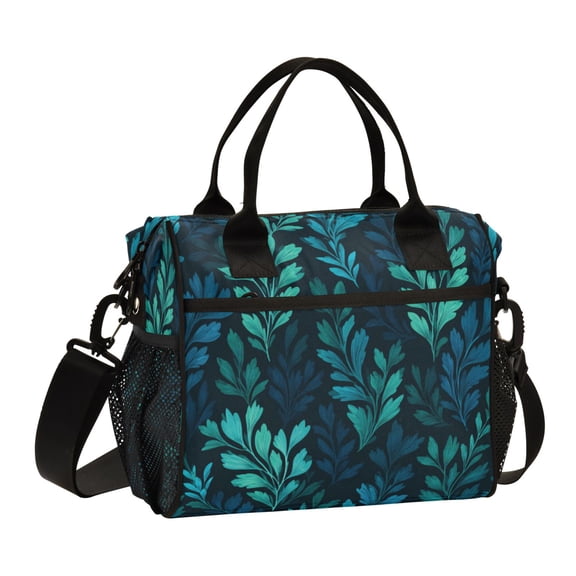 Large Tote Lunch Bag - Multi-Compartment Waterproof Portable Thermal Food Bag for Commute Office & Picnic Outings Seaweed Green Colors