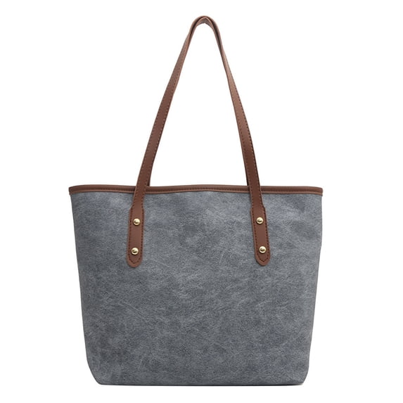 Large Tote Pouch for Women 26.5 in x 26.5 in x 12.5 in Polyester Shoulder Pouch with Zippered Pockets for Work Travel Shopping