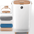 thumbnail image 1 of Towel Warmer for Bathroom, 22L Hot Towel Warmer Buckets Fits Up to Three 70"X80" Oversized Bathrobe, Spa Towel Warmers with 4 Timers & Auto Shut Off - Bathrobe, Blanket, Toalla, Yellow, 1 of 11