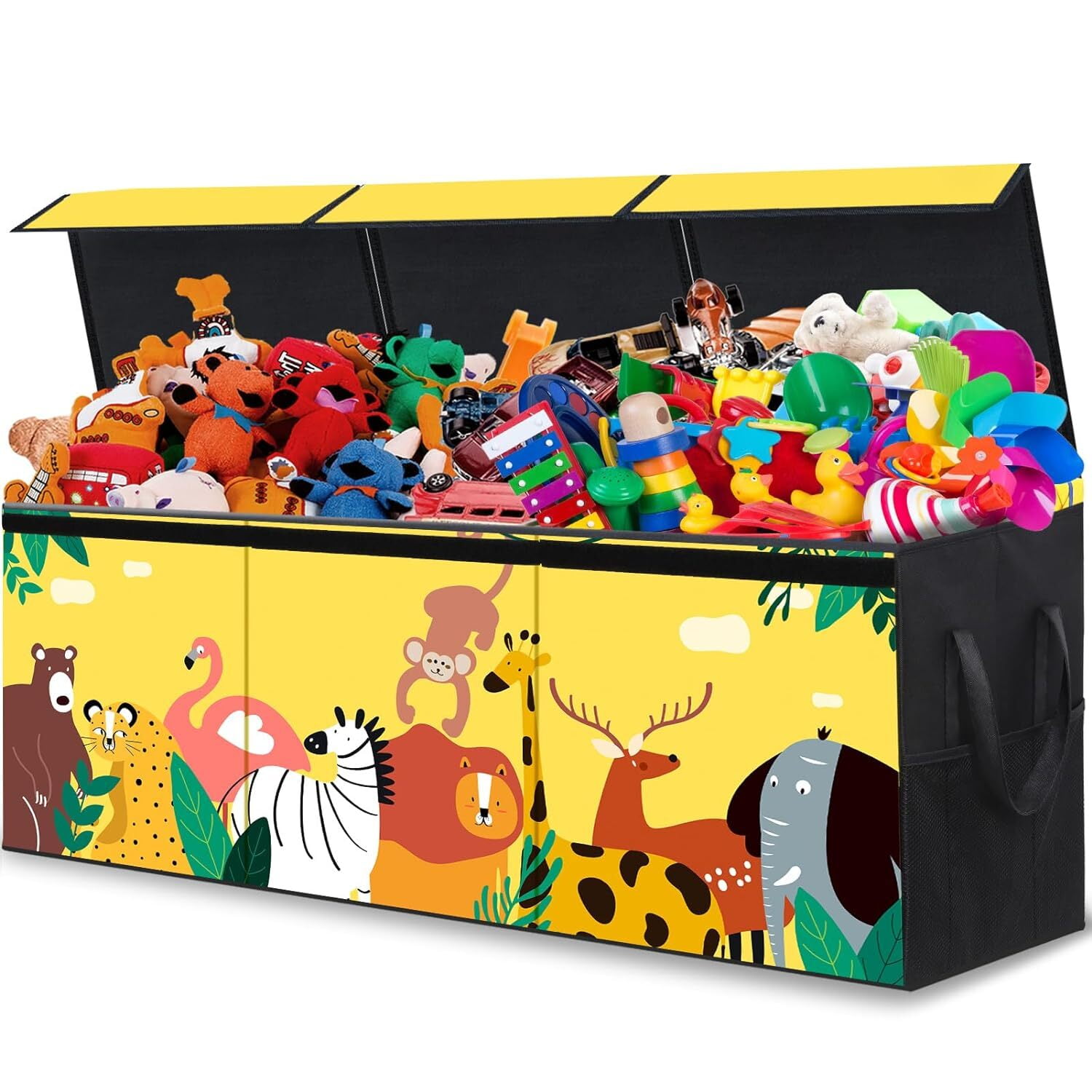 slonser Bath Toy Storage 14”X20” - Mesh Bathtub Toy Holder Basket, Kids Bath Toy Net, Bath Tub Toy Holder Bag, Toddler Shower Caddy Hanging Bucket Bin 