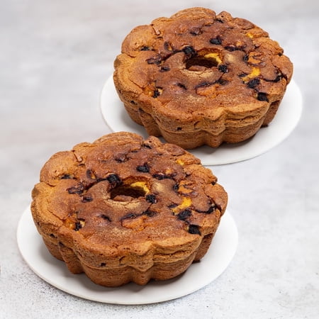 Large Traditional Blueberry Coffee Cake Buy One Get One 1/2 off - 3.1 lbs (2 Cakes)