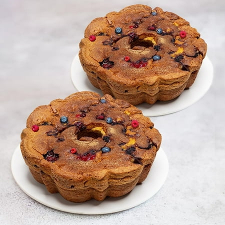 Large Traditional Cranberry/Blueberry Coffee Cake Buy One Get One 1/2 off - 3.1 lbs (2 Cakes)