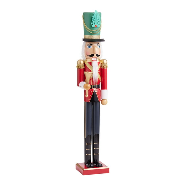 Large Traditional Nutcracker Red