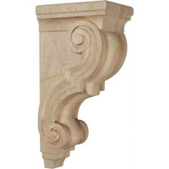 Large Traditional Wood Corbel- Red Oak- Architectural Accent