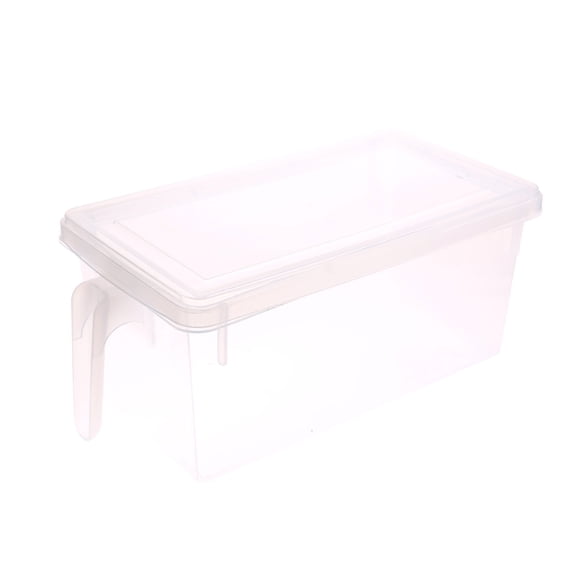 Large Transparent Fridge Organizer Box, Covered Vegetable and Fruit Storage Container, Rectangular Food Storage Bin, Refrigerator Drawer Drawer Style Fresh Box