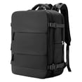 thumbnail image 1 of Large Travel Backpack Carry On for Women Men, Waterproof Gym Backpack with Laptop Compartment, Travel Rucksack(Black-1,40x25x20cm), 1 of 3