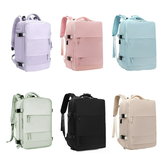 Large Travel Backpack For Women Men,Carry On Backpack,Hiking Backpack Waterproof Outdoor Sports Rucksack Casual Daypack Travel Essentials(Purple)