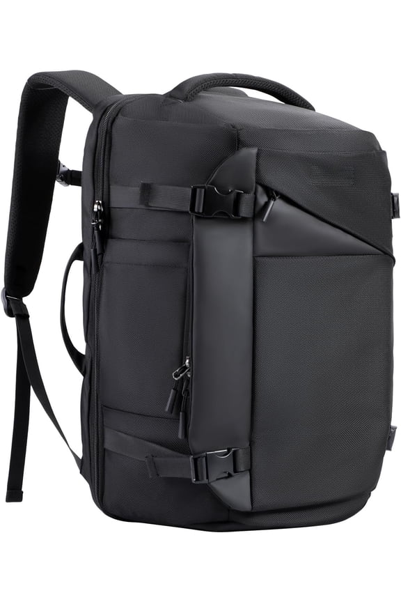 Large Travel Backpack for Men 40L, Carry Backpack TSA 17.3 Inch Laptop Mochila Flight Approved, Large Business Daypack ,Carry bag Weekender College for Men Women, Black