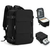 SYCNB Large Travel Backpack for Women Men Airplane Approved, Carry on Backpack for Men Personal Item Travel Bag Carry on Flight, Waterproof Laptop Backpack Casual Daypack for Hiking with Shoes Compartment