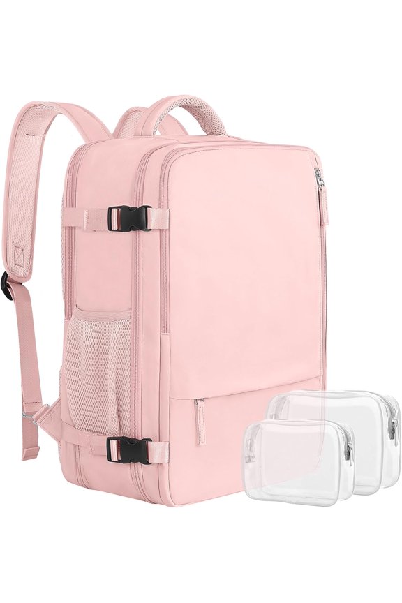 Large Travel Backpack for Women, 40L Carry Backpack, 17 Inch Laptop Backpack, College Bookbag, Backpack for Women, as Person Item Flight Approved