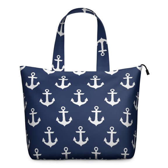 Large Travel Bag with Nautical Sailing and Mariner Motifs, Lightweight Weekender Bag Perfect for Business Trips, Camping, and Beach Outings
