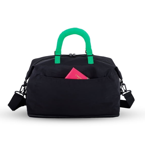 Large Travel Duffel, Expandable Weekender with Wet Pocket, 38L Carry-On, Water Resistant