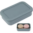 thumbnail image 1 of Large Travel Soap Case Leak Proof, Silicone Shampoo Bar Holder, Container with Draining Layer, Slip-Resistant Portable Holder for Shower, Bathroom, Gym, Camping(Cement Gray), 1 of 3