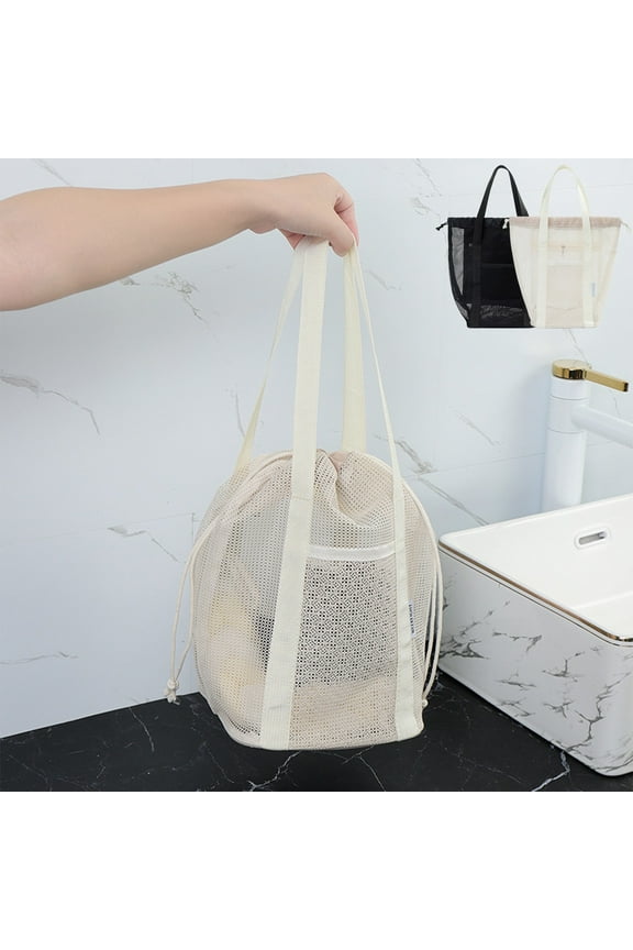 Large Travel Storage Bag with Draining Mesh, Dry Wet Separation Pockets & Fast Drying Breathable Material for Beach, Pool, and Outdoor Camping Gear Organization,Vsgery