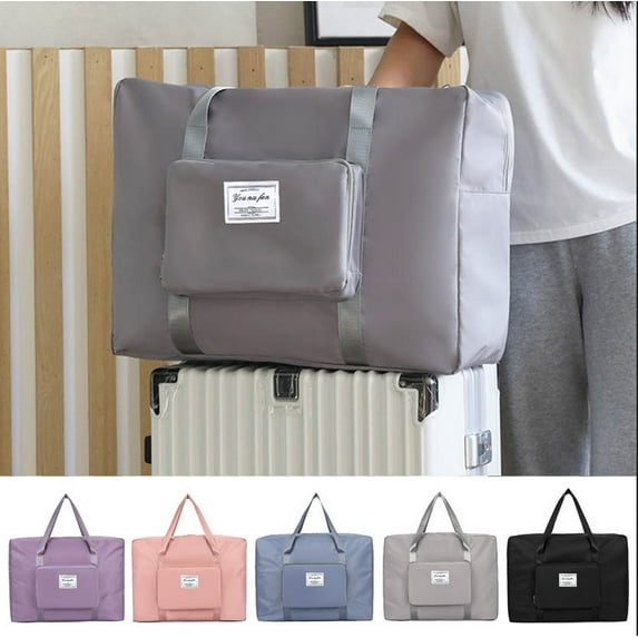 Large Travel Tote Bag, Expandable Gym Tote Bag,Carry On Overnight Bags For Women With Trolley Sleeve Wet Pocket,travel Duffel BagsTravel