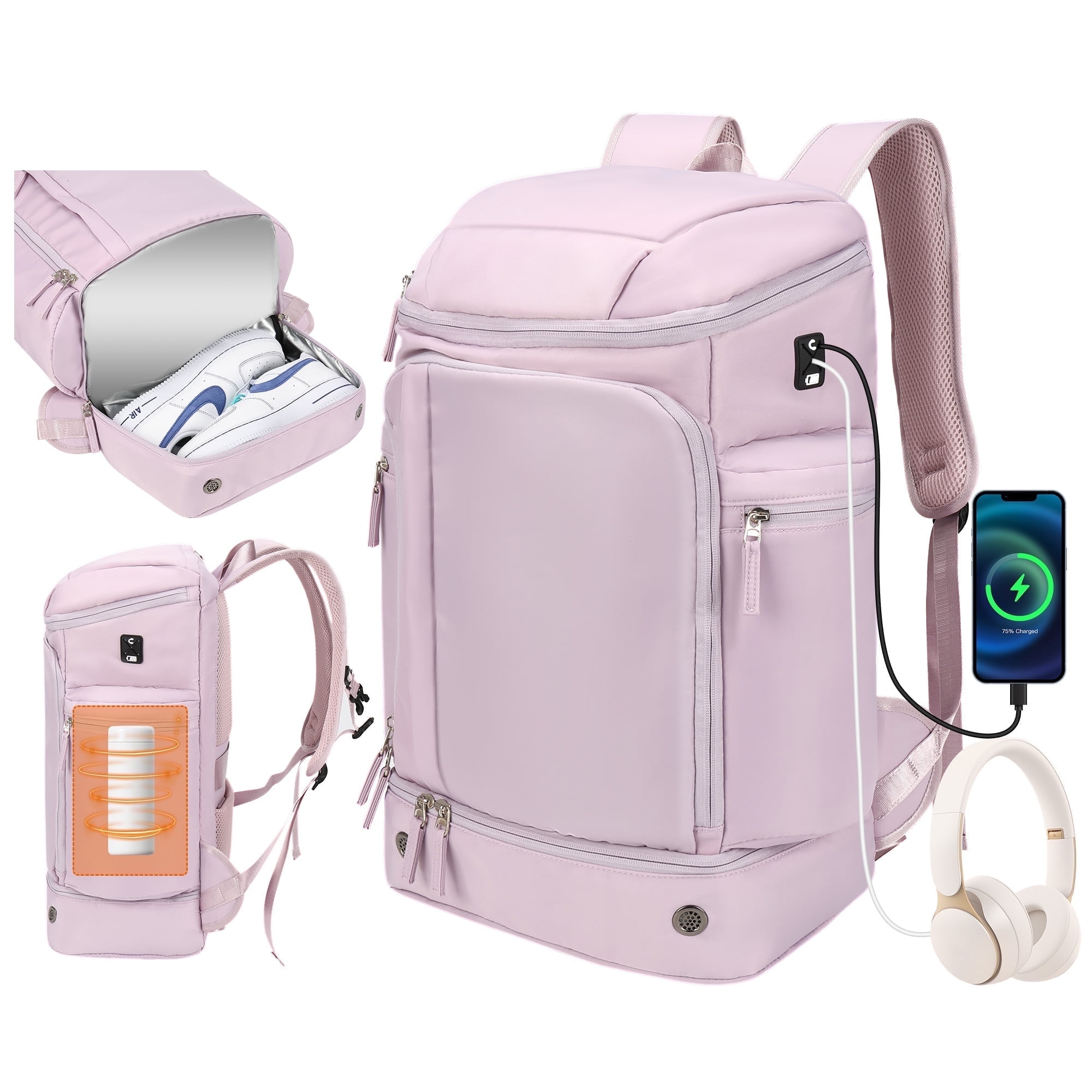 Water Resistant Travel Work Backpacks Purple Amazon.com: YOREPEK Large Backpack for Men, Extra Large  main image 2