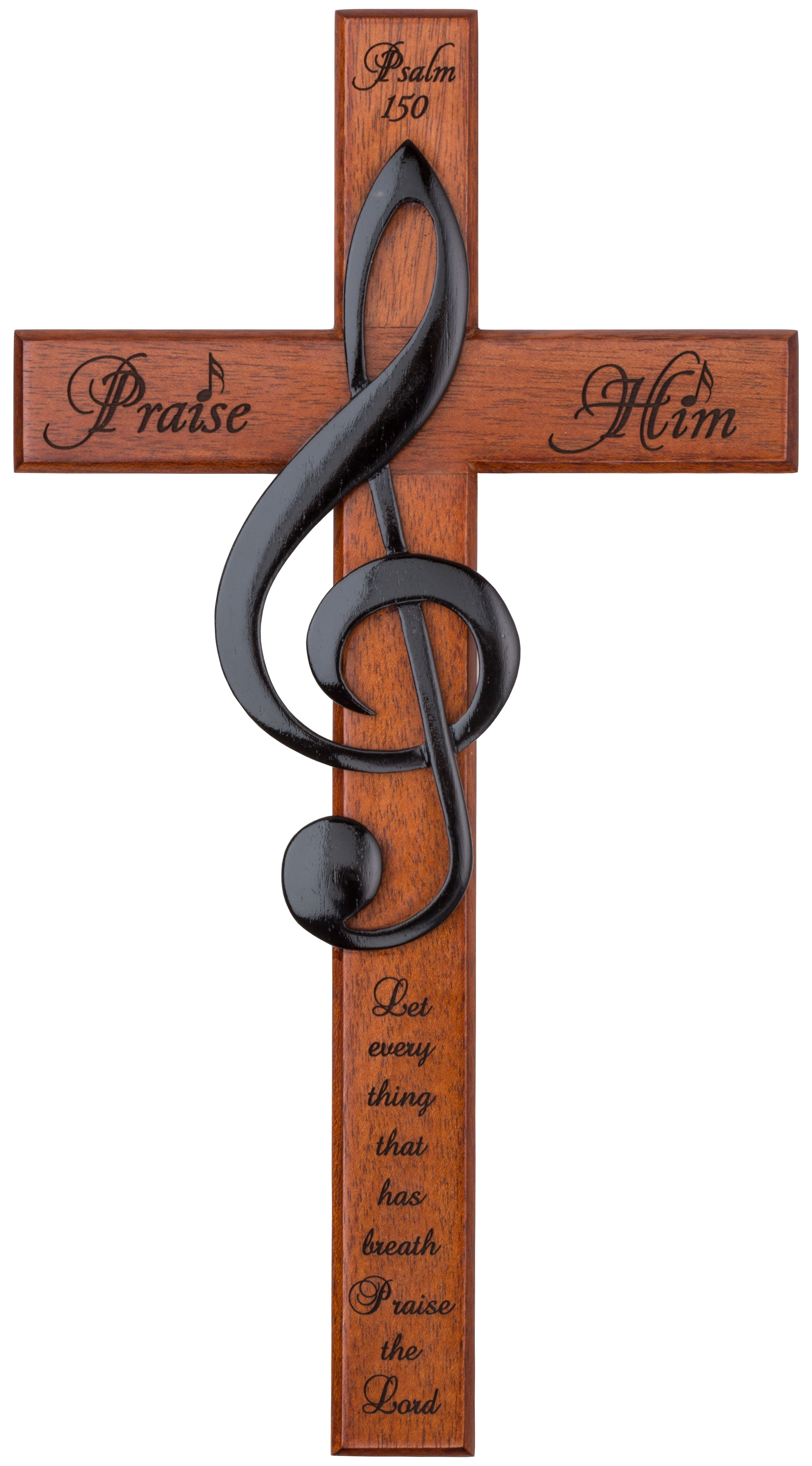 Large Treble clef and laser cut lettering; Psalm 150 - Praise Him, Let ...