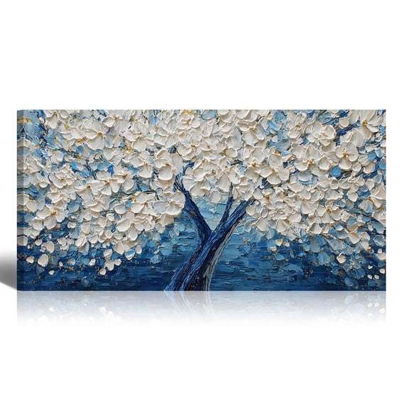 Large Tree of Life Canvas Wall Art, Abstract Canvas Prints Landscape Paintings, Oversized Pictures Artwork Nature Wall Decor for Living Room Bedroom Office