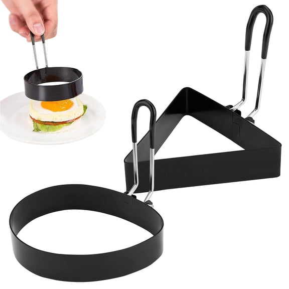 Large Triangle Egg Non-Stick Ring | Fried Egg Pancake Cooking Tool for Shaping Eggs