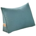 thumbnail image 1 of Large Triangular Headboard Pillow Twin Size Reading Bolster Cushion With Removable Cover For Bed Backrest Support, 1 of 5