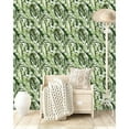 thumbnail image 1 of Large Tropical Leaves Wallpaper Peel-and-Stick - 25"W x 225"H, 1 of 3