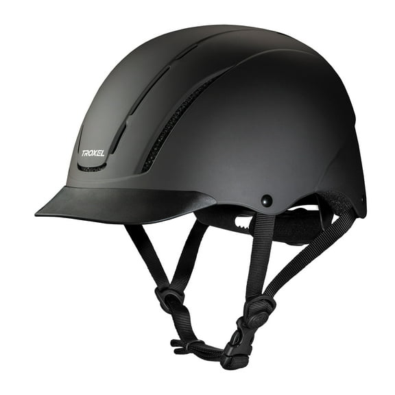 Large Troxel Dialfit Low Profile Spirit Horse Riding Helmet Black Duratec