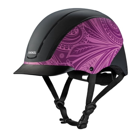 Large Troxel Dialfit Low Profile Spirit Horse Riding Helmet Purple Boho