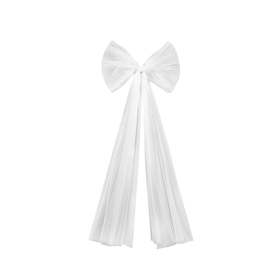 Large Tulle Christmas Bow, For Xmas Tree Top Car Wreath Wall Decor, With Long Streamers For Home Wedding Holiday Event Decor Supplies