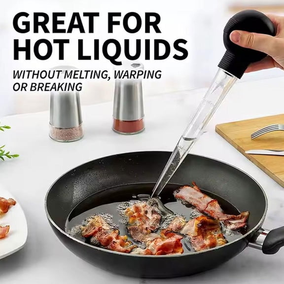 Large Turkey Baster with Cleaning Brush 29.5ml Food-Grade Baster for Meat, Poultry & Beef, Easy to Use & Clean Kitchen Tool