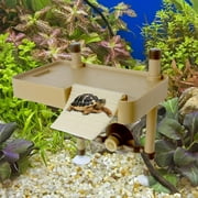 Large Turtle Basking Platform, Tortoise Habitat, W/ Suction Cup Ladder ,Floating