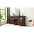 thumbnail image 1 of Large Tv Media Stand With Fireplace, Color, 59.24"w X 15.72"d 31.7"h, Smooth Surface 2 Doors Remote Control Function, 1 of 6