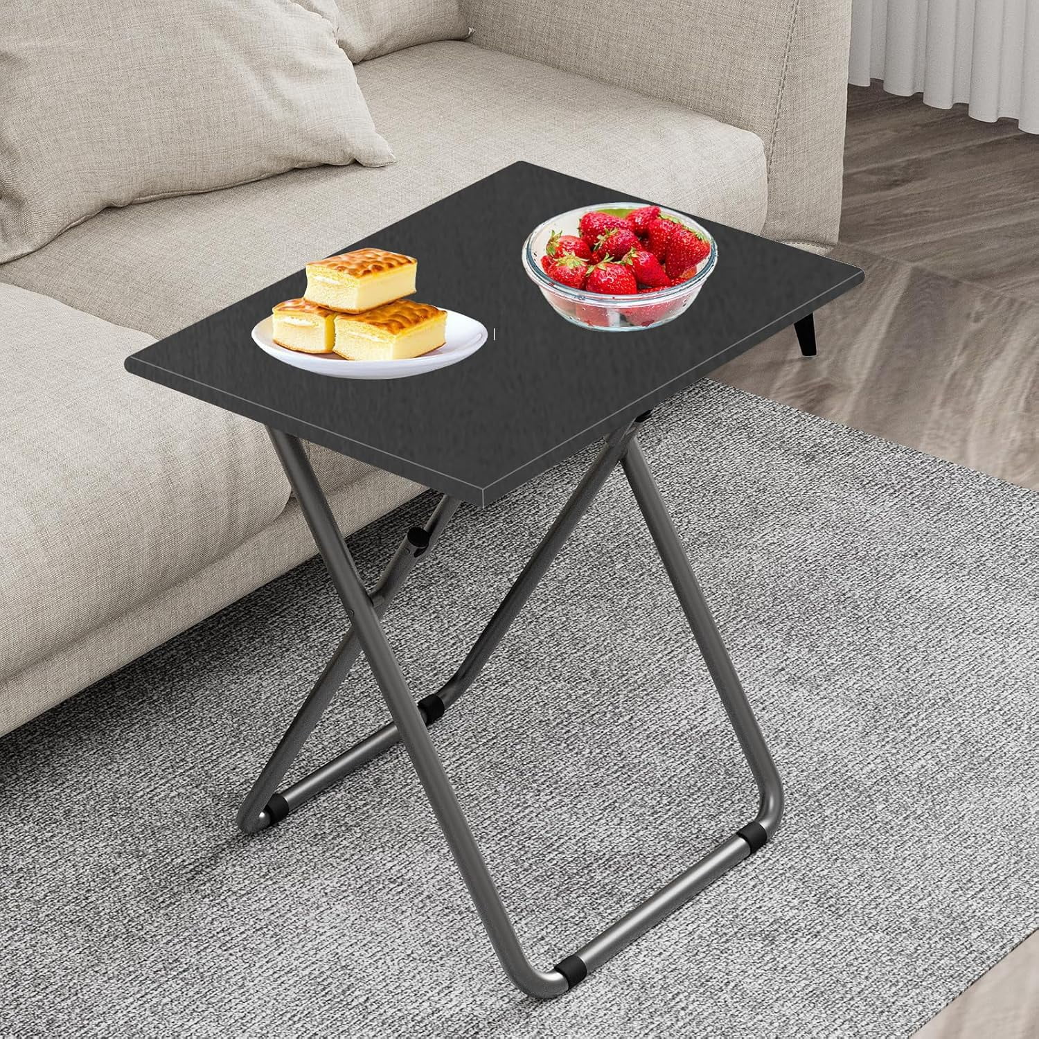 Large Tv Trays, Folding Tray Snack Tables, Dinner Tray Table for Eating ...