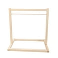 thumbnail image 1 of Large Twin Bar Kids Toy Clothing Rack Wooden Hanger For Collection Display, 1 of 18