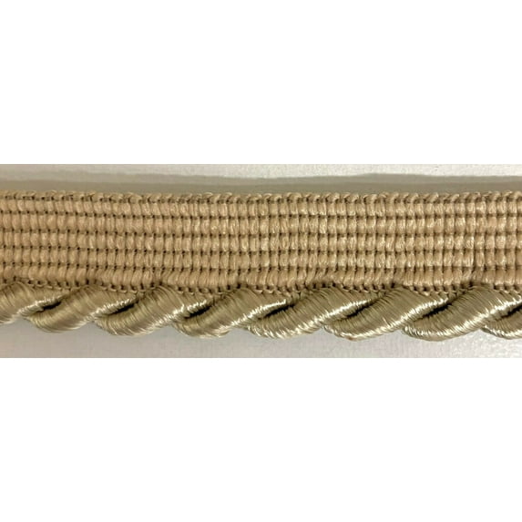 Large Twist Cord with Lip Piping Trimming - 6 Yards - Many Colors Available!