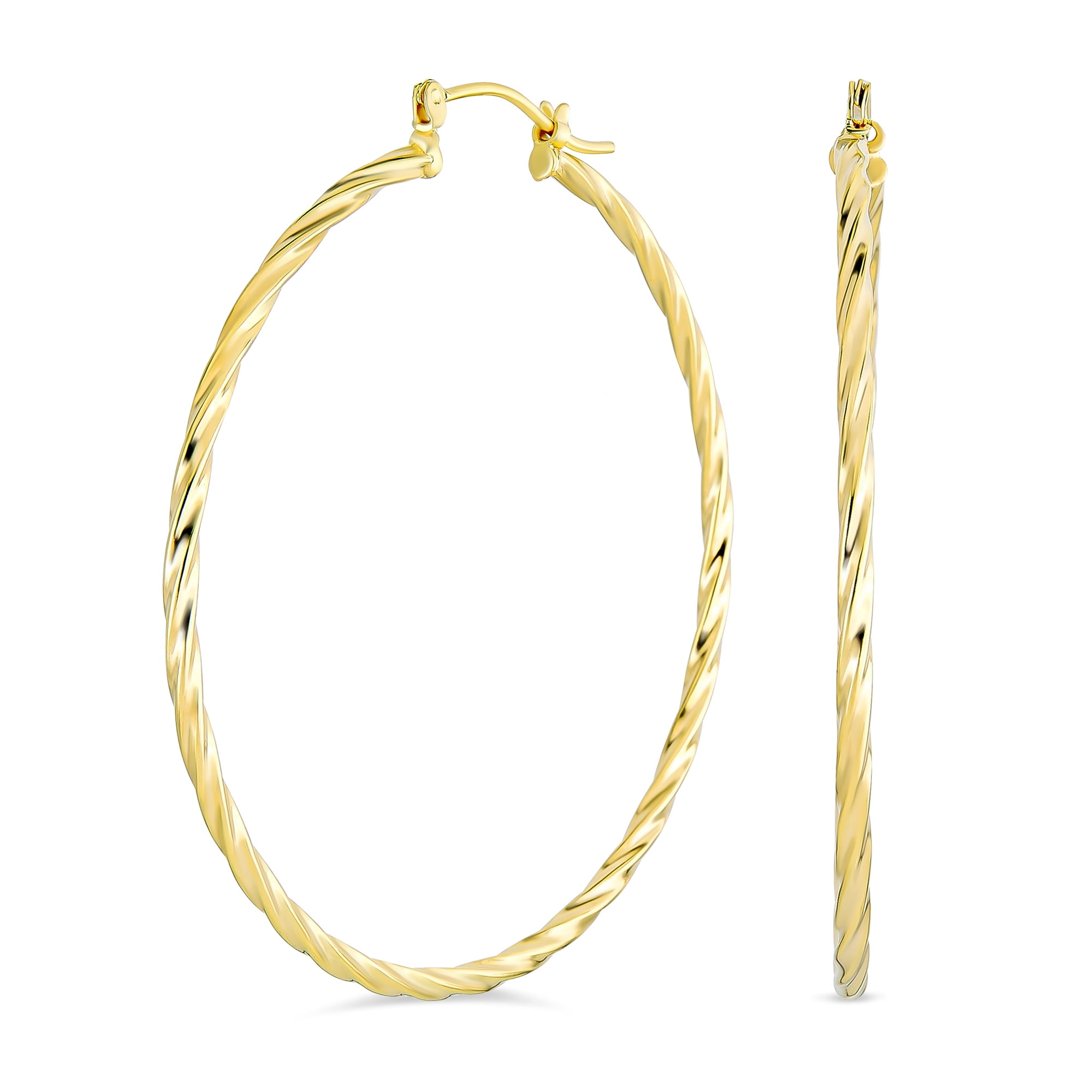 Gold filled shop hoop earrings