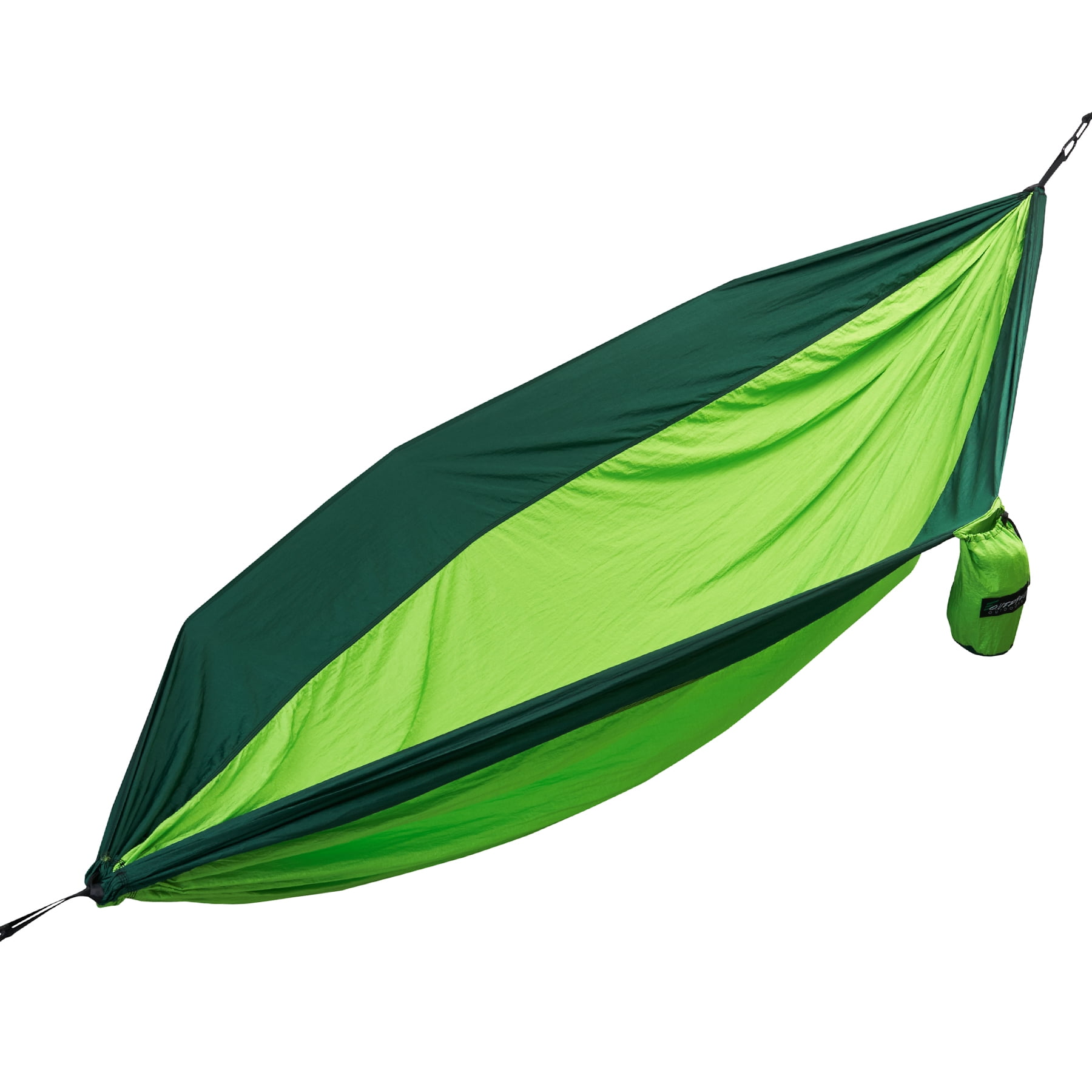 Large Two Person Parachute Camping Hammock with Nautical Grade Tree Ropes