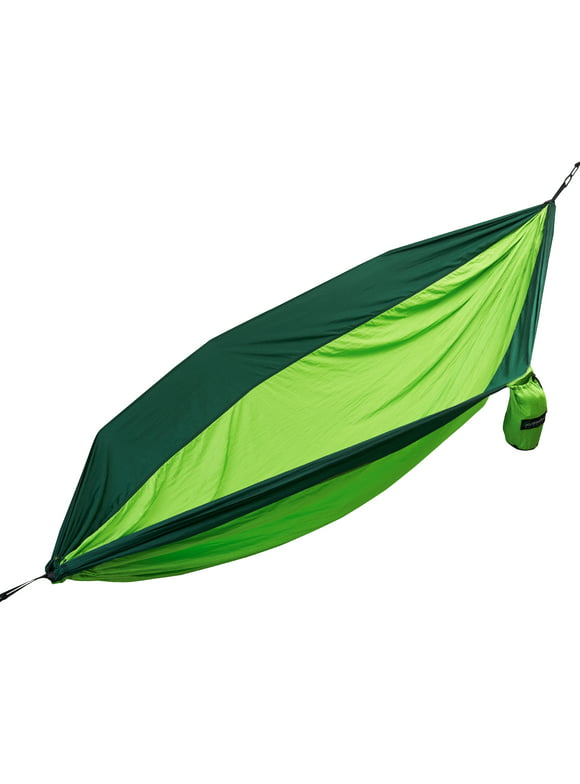 Large Two Person Parachute Camping Hammock with Nautical Grade Tree Ropes