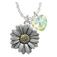 thumbnail image 1 of Large Two Tone Daisy Flower - Butterfly Sophia Necklace, 18"+1", 1 of 2