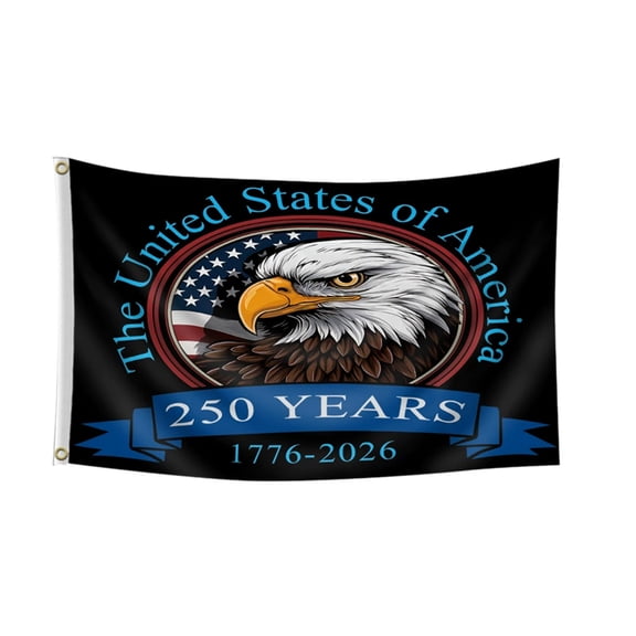 Large USA 250th Anniversary Commemorative Flag 3x5ft American 250 Years of Freedom Flags 1776-2026 Independence Day Flag