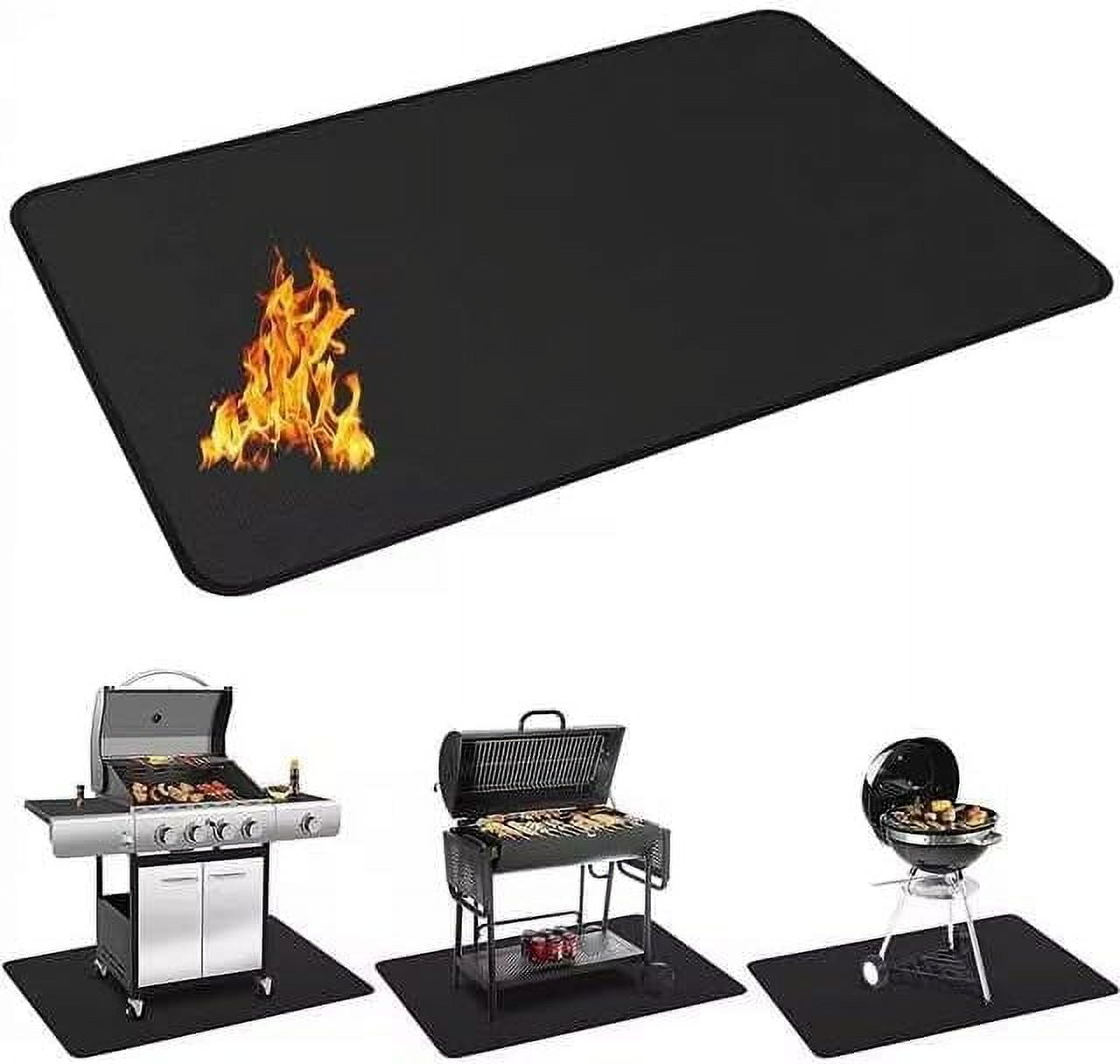 Large Under Grill Mat for Outdoor Grill, Fireproof Grill Pad,Indoor ...