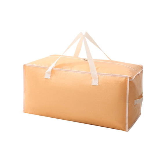 Large Underbed Storage Box with Clear Lid, Pull-Out Handle for Clothes, and Bedding, 1-Pack, 71.5x37x34cm