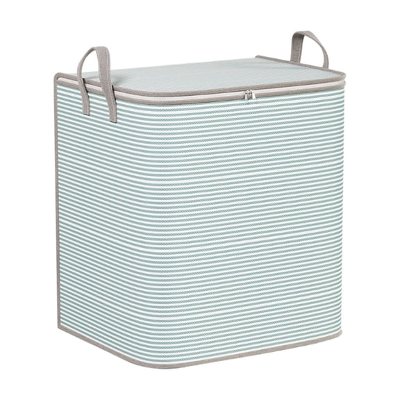 Large Underbed Storage Box with Clear Lid and Handles for Clothes, Quilts, and Home Organization in Green