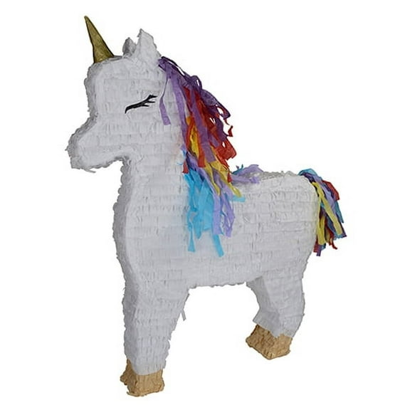 Large Unicorn Piata, White